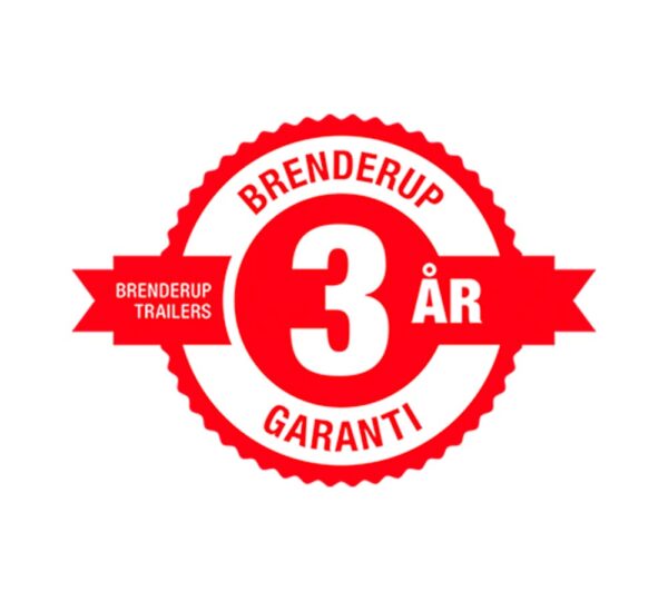 märke 3 års garanti Brenderup släp