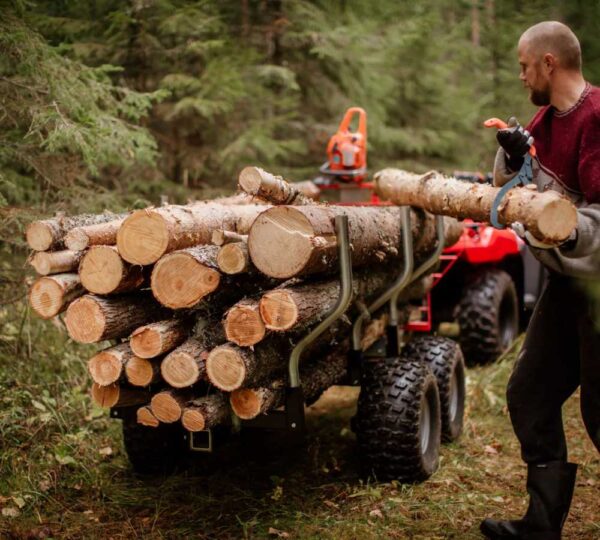 Timemrvagn till fyrhjuling, miljöbild.